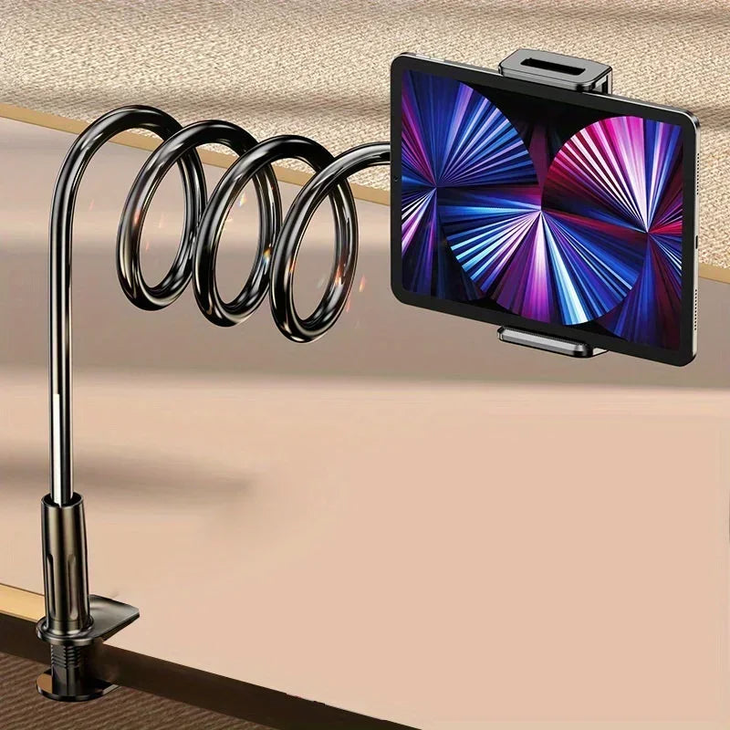 Descubre el soporte flexible IONNET para celulares y tablets, ideal para usar en la cama, escritorio, mesa o sofá. Su diseño ajustable y portátil permite sostener smartphones y tablets de forma segura y cómoda, perfecto p