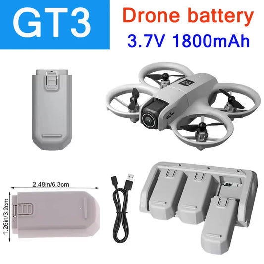 GT3 Mini Drone Battery Charger Original 3.7V 1800mAh Battery for GT3/GT3 Max/i1 PRO  Drone Wholesale