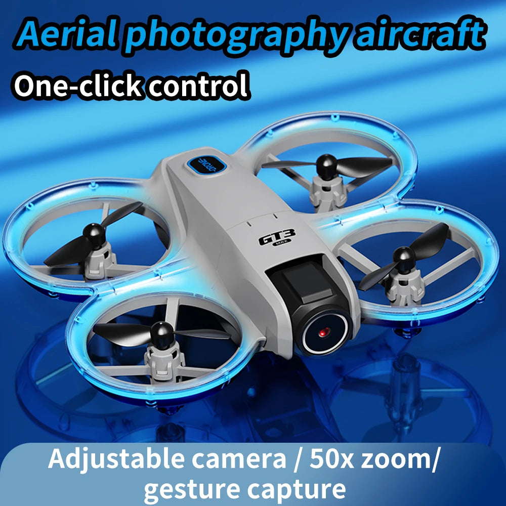 NEW GT3 Mini With LED Foldable Drones GPS 4K/8K HD Dual Cameras Brushless Motor Obstacle Avoidance RC FPV Quadcopters Toys Gifts