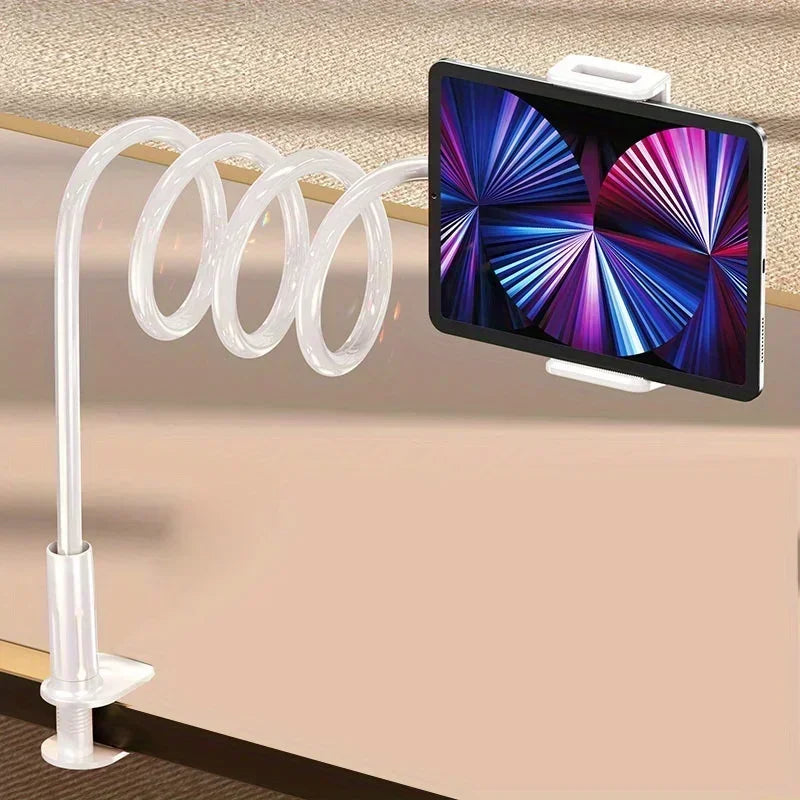 Descubre el soporte flexible IONNET para celulares y tablets, ideal para usar en la cama, escritorio, mesa o sofá. Su diseño ajustable y portátil permite sostener smartphones y tablets de forma segura y cómoda, perfecto p
