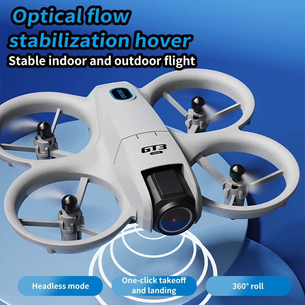 NEW GT3 Mini With LED Foldable Drones GPS 4K/8K HD Dual Cameras Brushless Motor Obstacle Avoidance RC FPV Quadcopters Toys Gifts